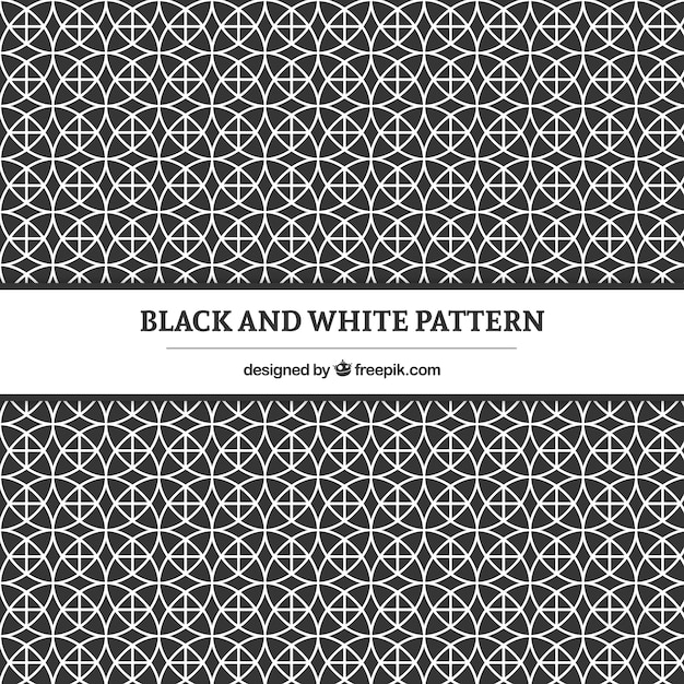 Geometric black and white pattern