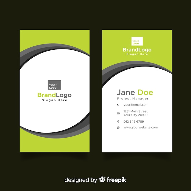 Geometric business card template