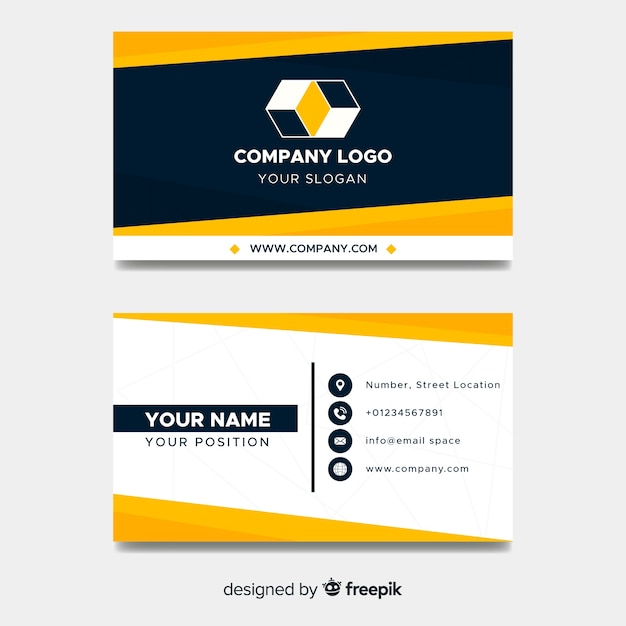 Geometric business card template