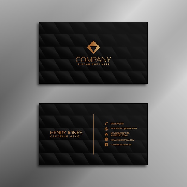 Geometric business card