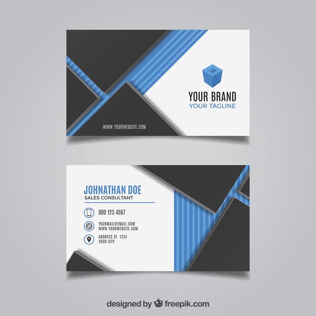 Geometric business card