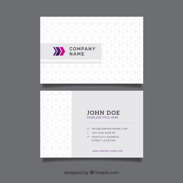 Geometric business card