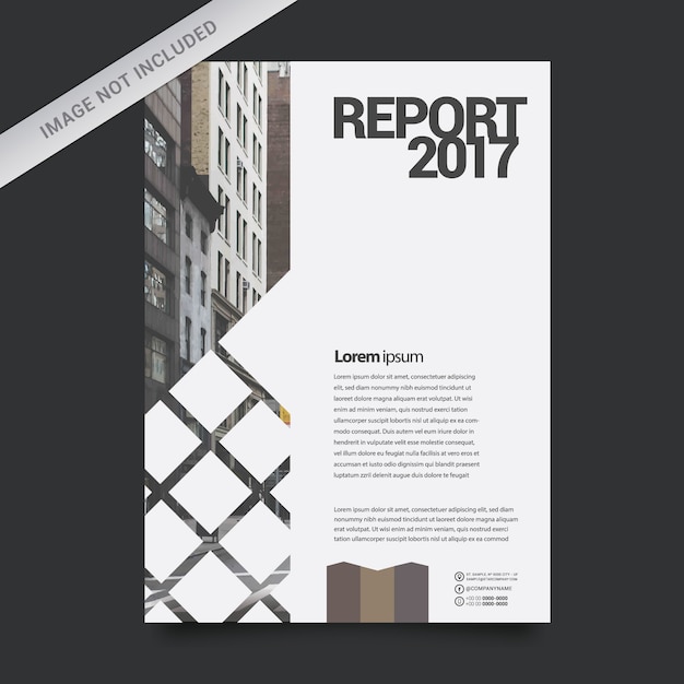 Geometric business report template