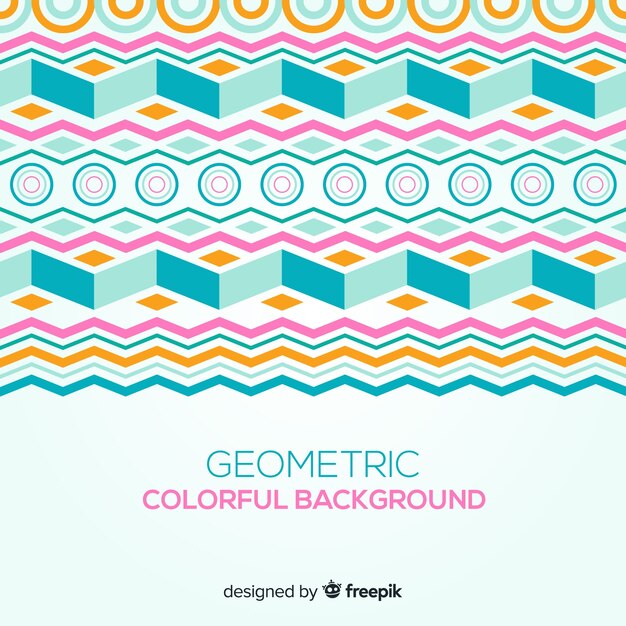 Geometric colorful background