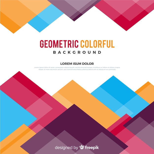 Geometric colorful background