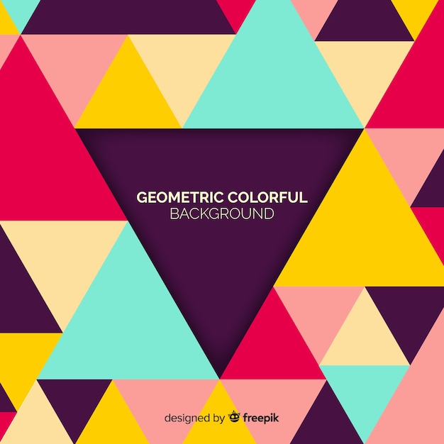 Free Vector geometric colorful background