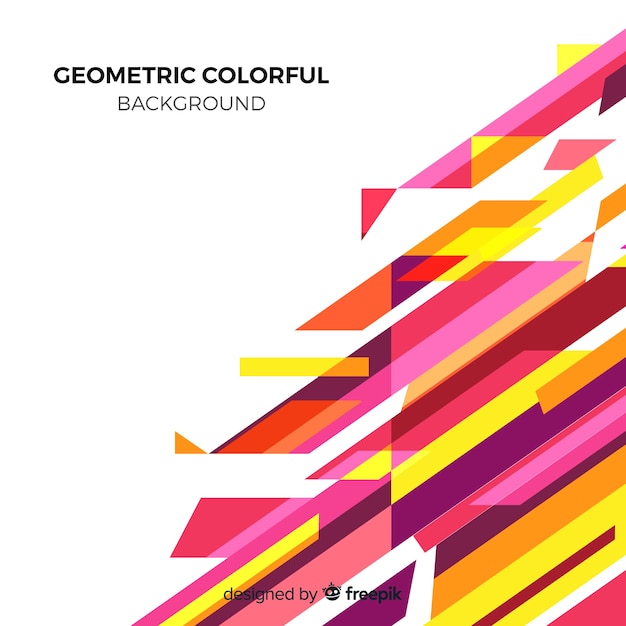 Geometric colorful background