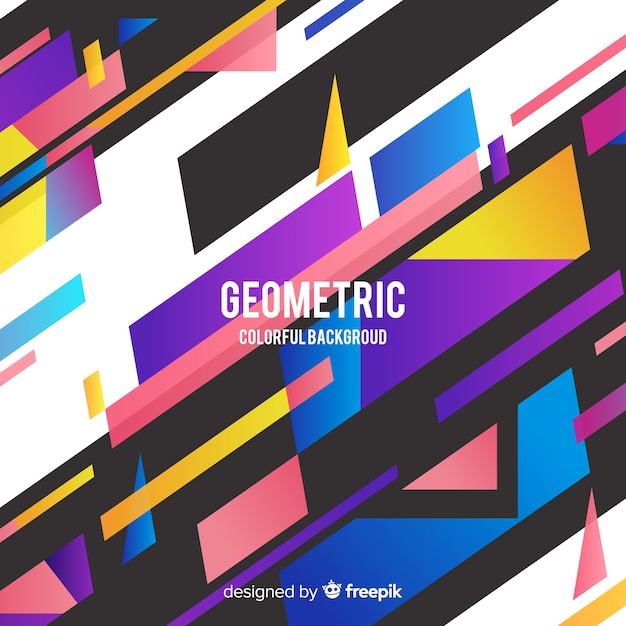 Geometric colorful background