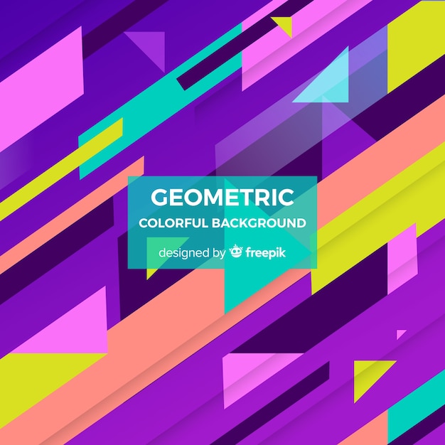 Geometric colorful background