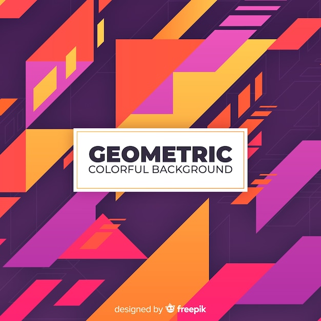 Geometric colorful background