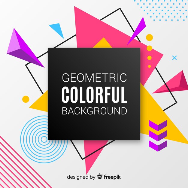 Geometric colorful background