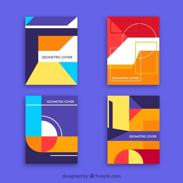 Geometric covers collection with colors