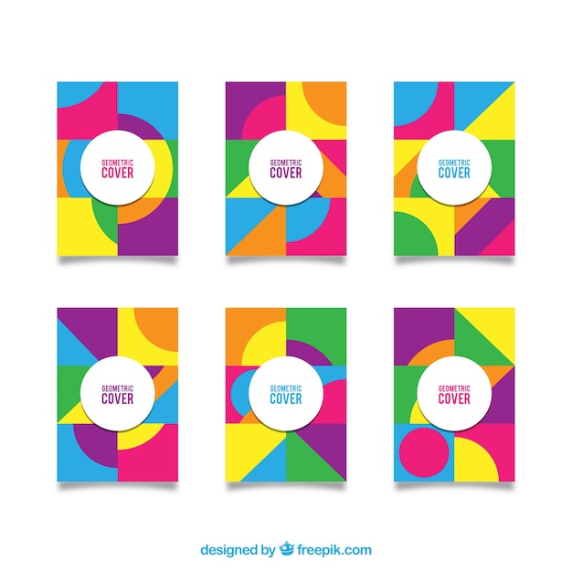 Geometric covers collection with colors