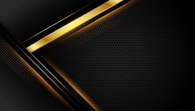 Geometric dark background with golden lines shapes