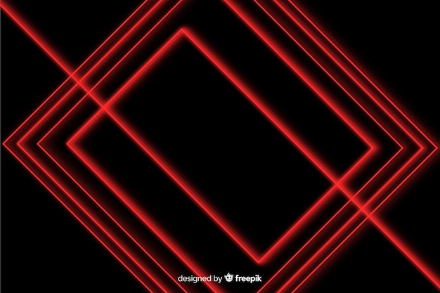 Free vector geometric design red lights background