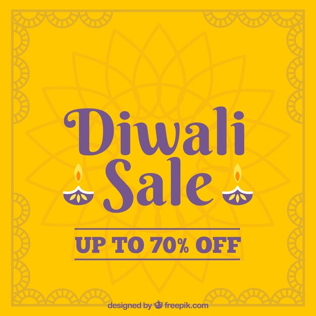 Geometric diwali sale background