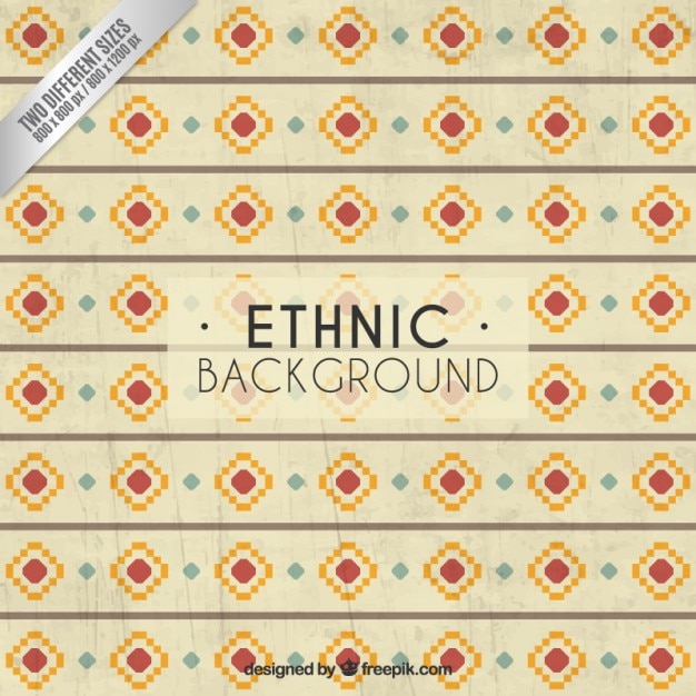 Free Vector geometric ethnic background