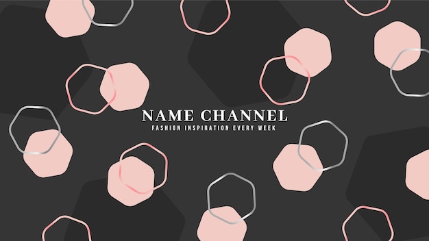 Geometric fashion youtube channel art