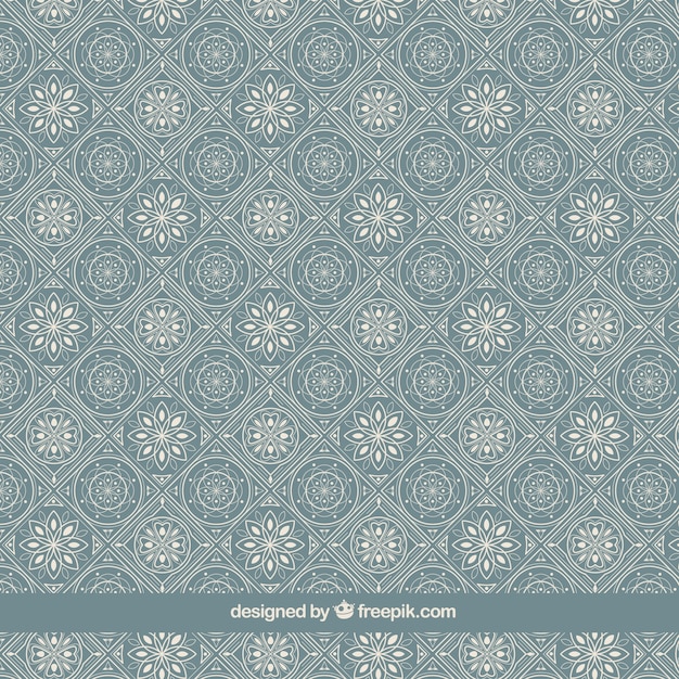 Free Vector geometric floral background