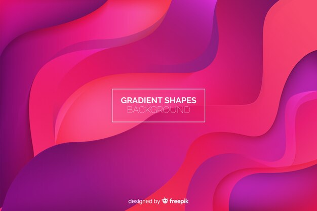 Geometric fluid shapes background