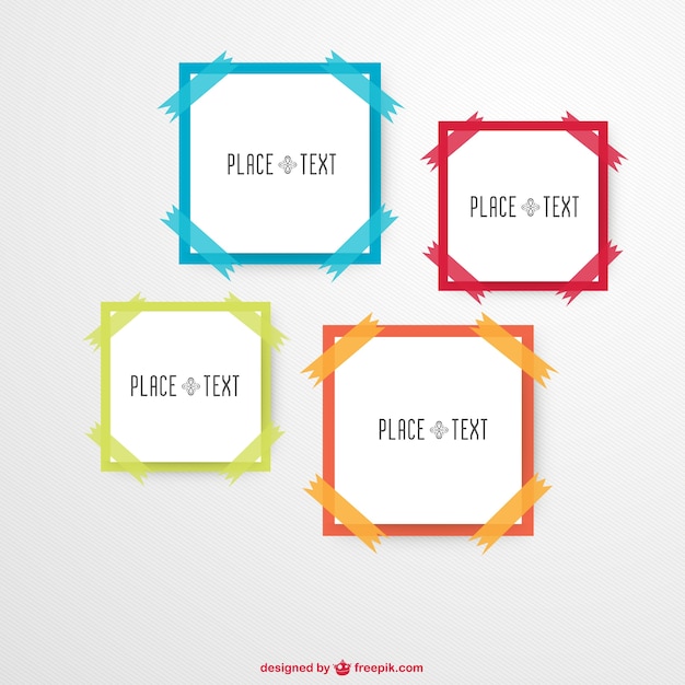 Free Vector geometric frames 