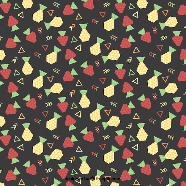 Geometric fruit pattern