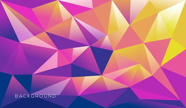 Geometric gradient background colorful