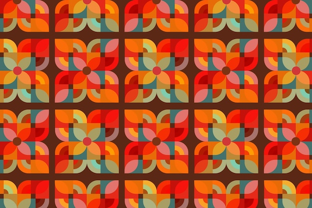 Free Vector geometric groovy pattern