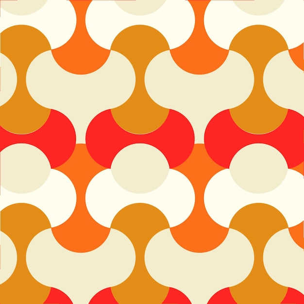 Geometric groovy pattern