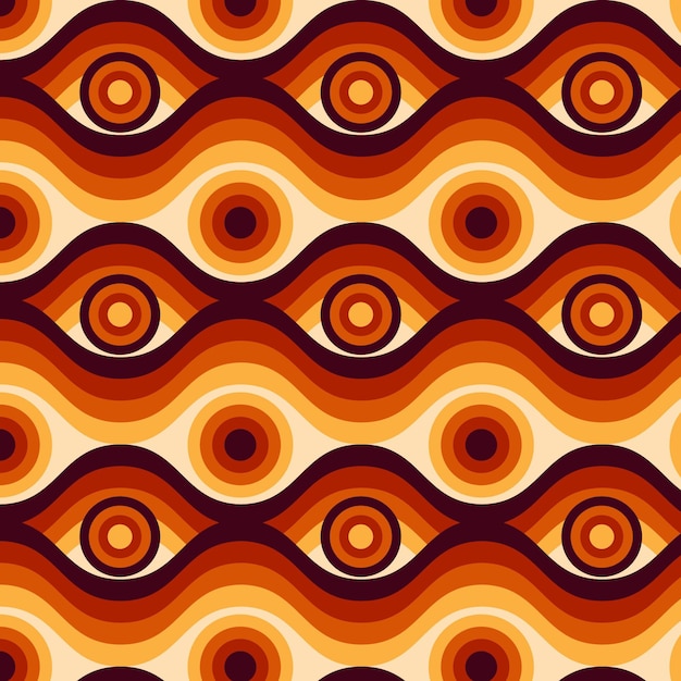 Geometric groovy pattern