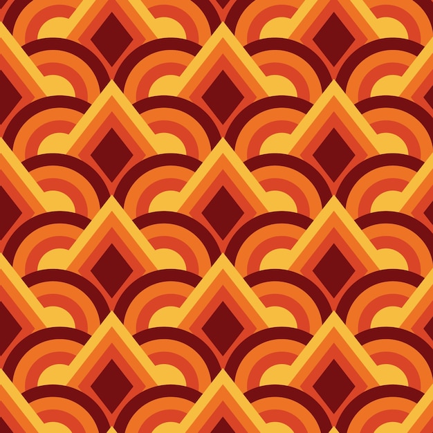 Geometric groovy pattern