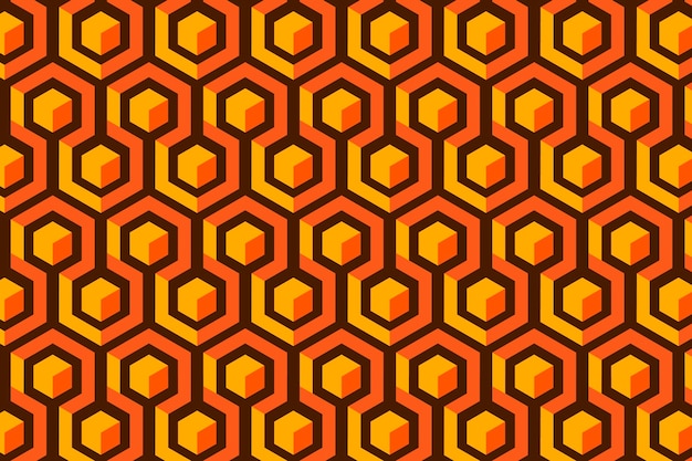 Geometric groovy pattern