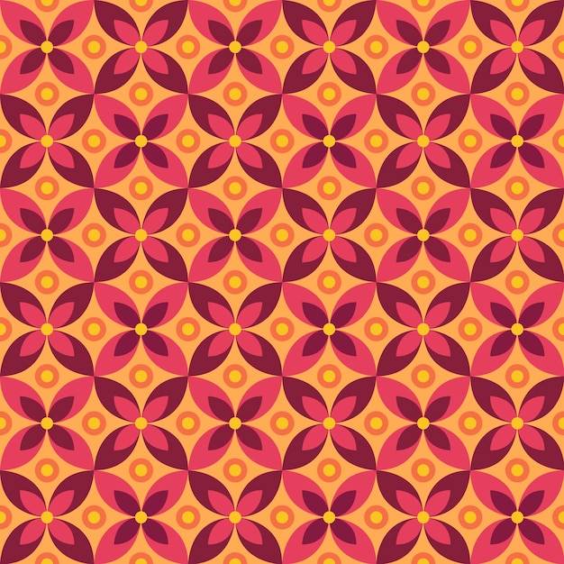 Geometric groovy pattern