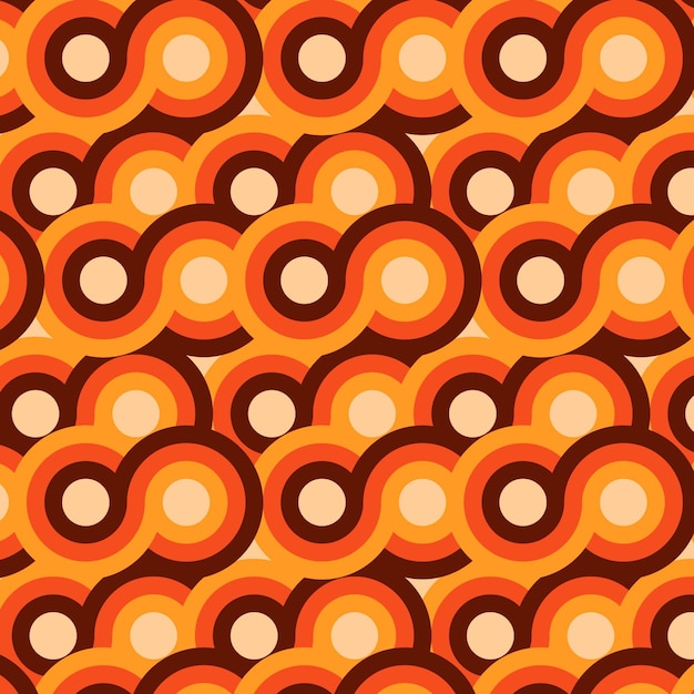 Free Vector geometric groovy pattern