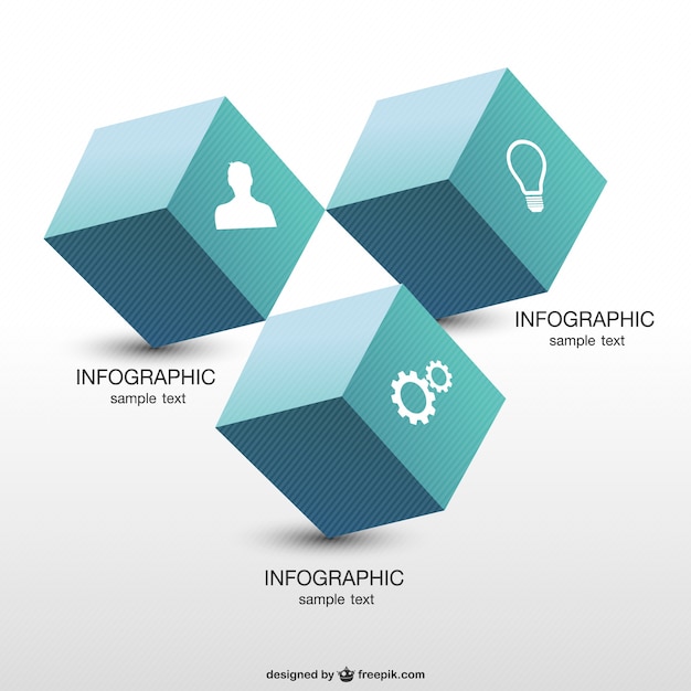 Free vector geometric infographic design