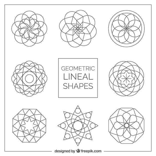 Geometric lineal shapes