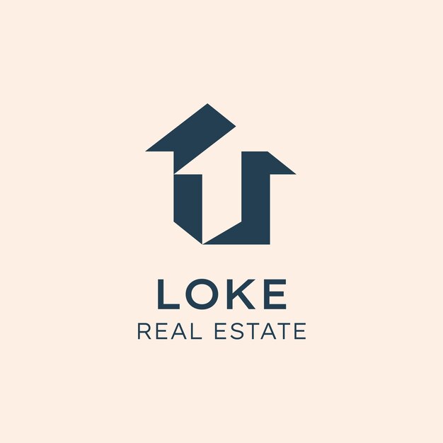 Geometric loke real estate logo