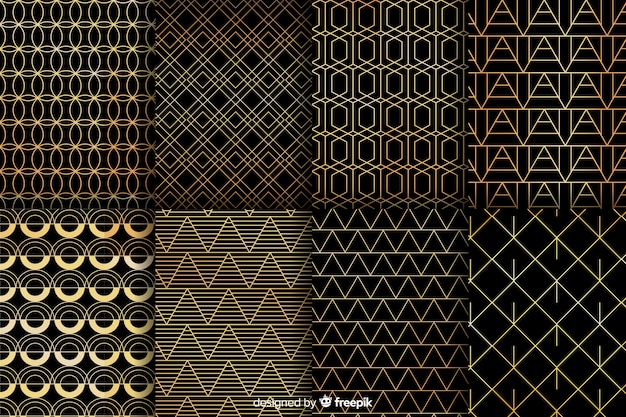 Geometric luxury pattern collection