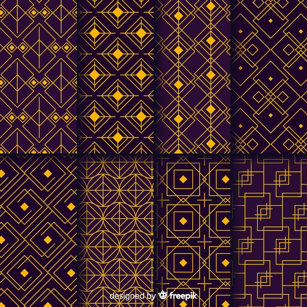 Geometric luxury pattern collection