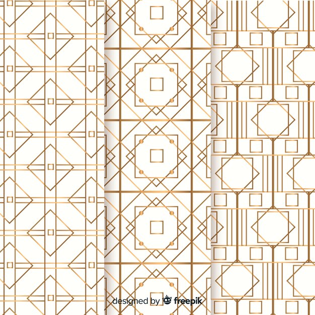 Geometric luxury pattern collection