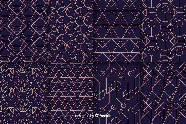 Geometric luxury pattern collection