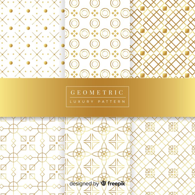 Geometric luxury pattern collection