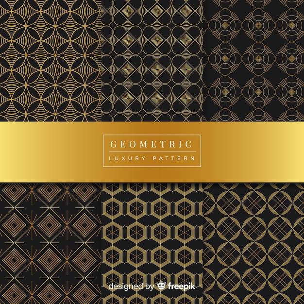 Geometric luxury pattern collection