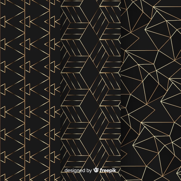 Geometric luxury pattern pack