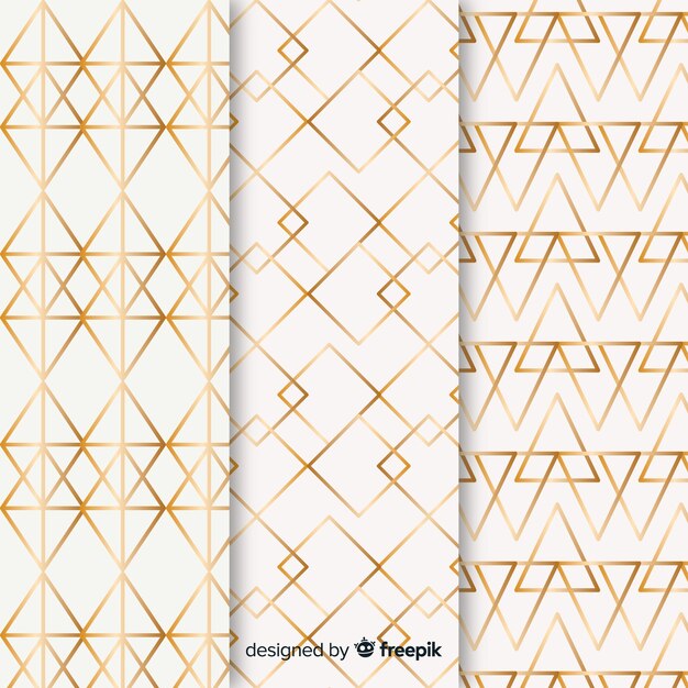 Geometric luxury pattern pack