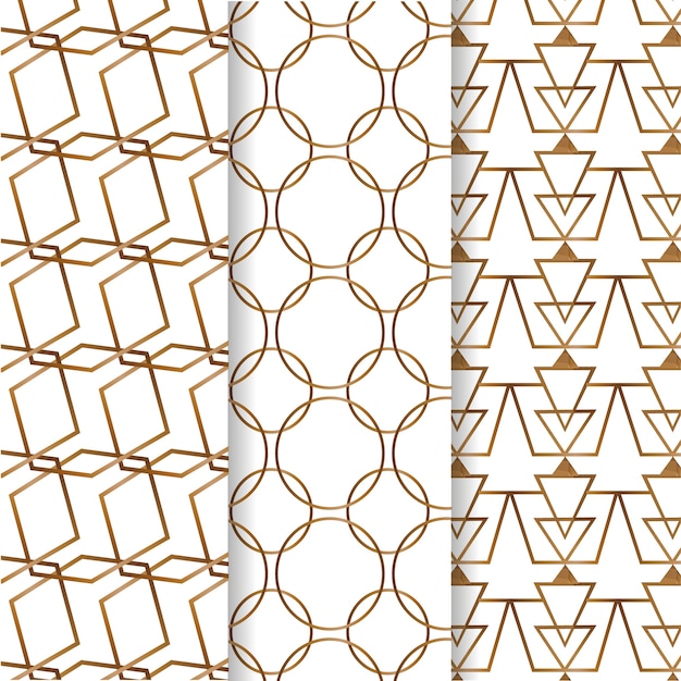 Geometric luxury pattern pack