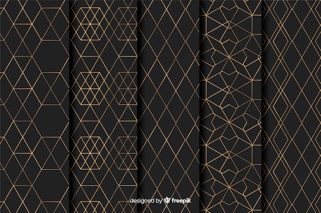 Geometric luxury pattern pack