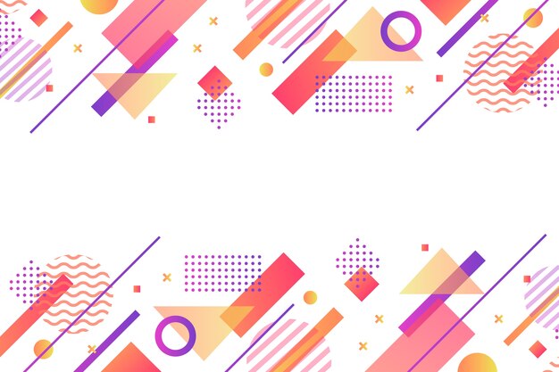 Geometric models background in flat design