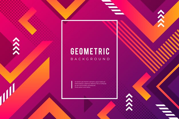 Geometric modern gradient background