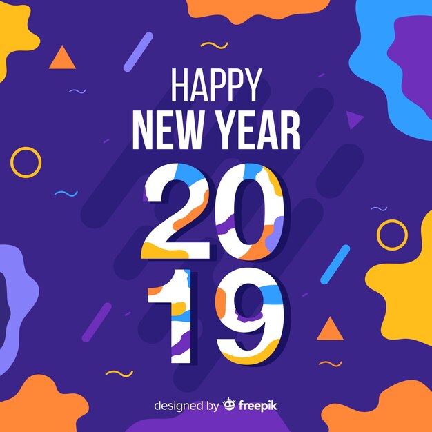 Geometric new year background